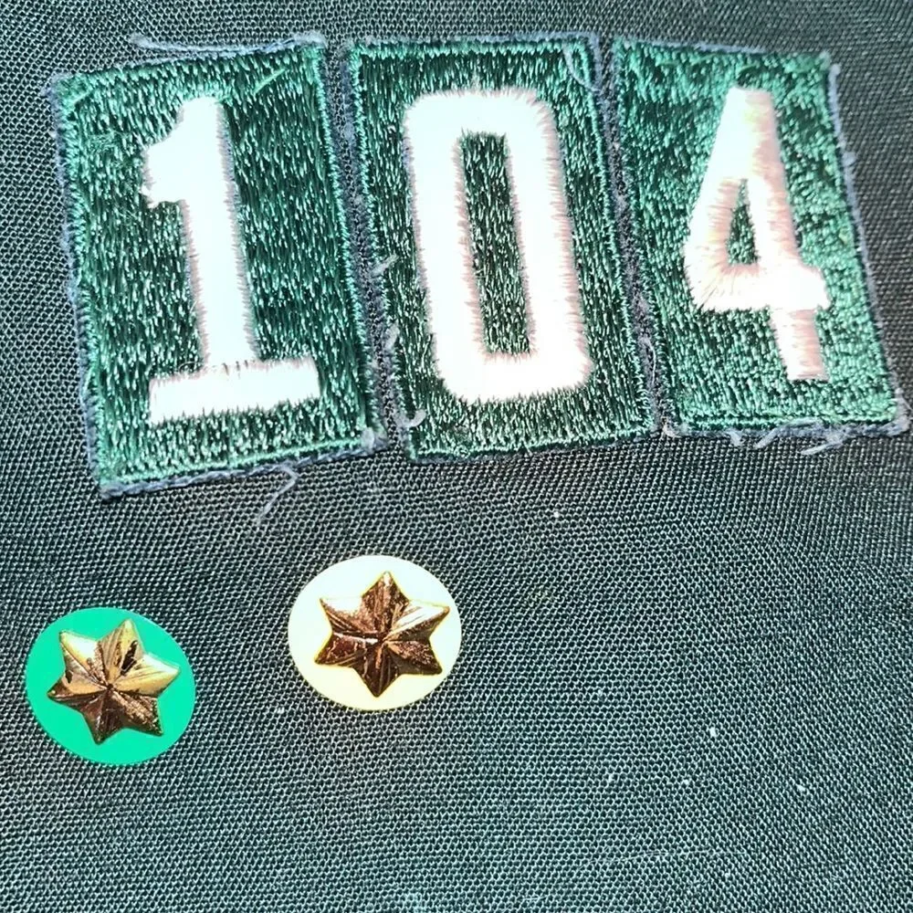 Vintage kids youth Girl Scout wool Kangol beret patches & sash with pins patch